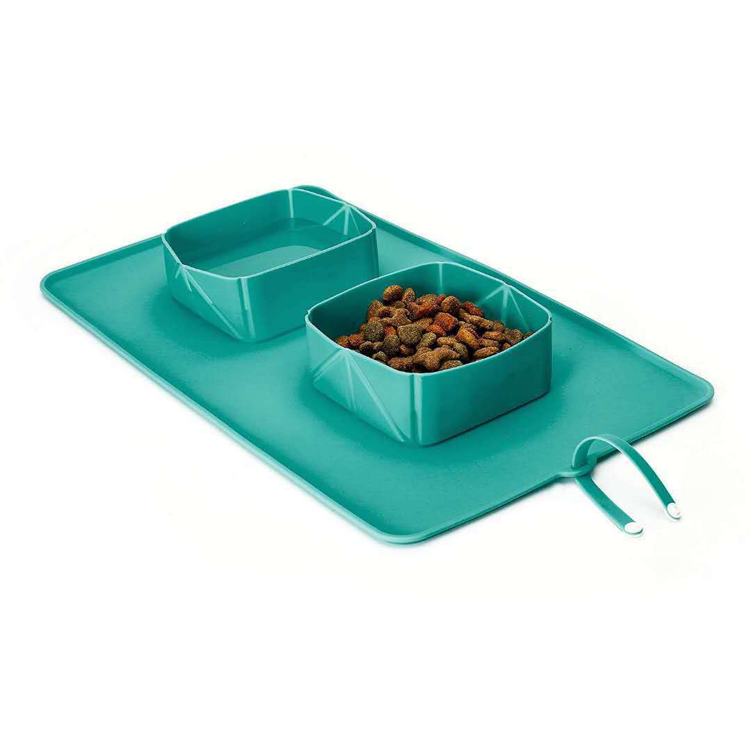 Silicone folding pet bowl non-slip